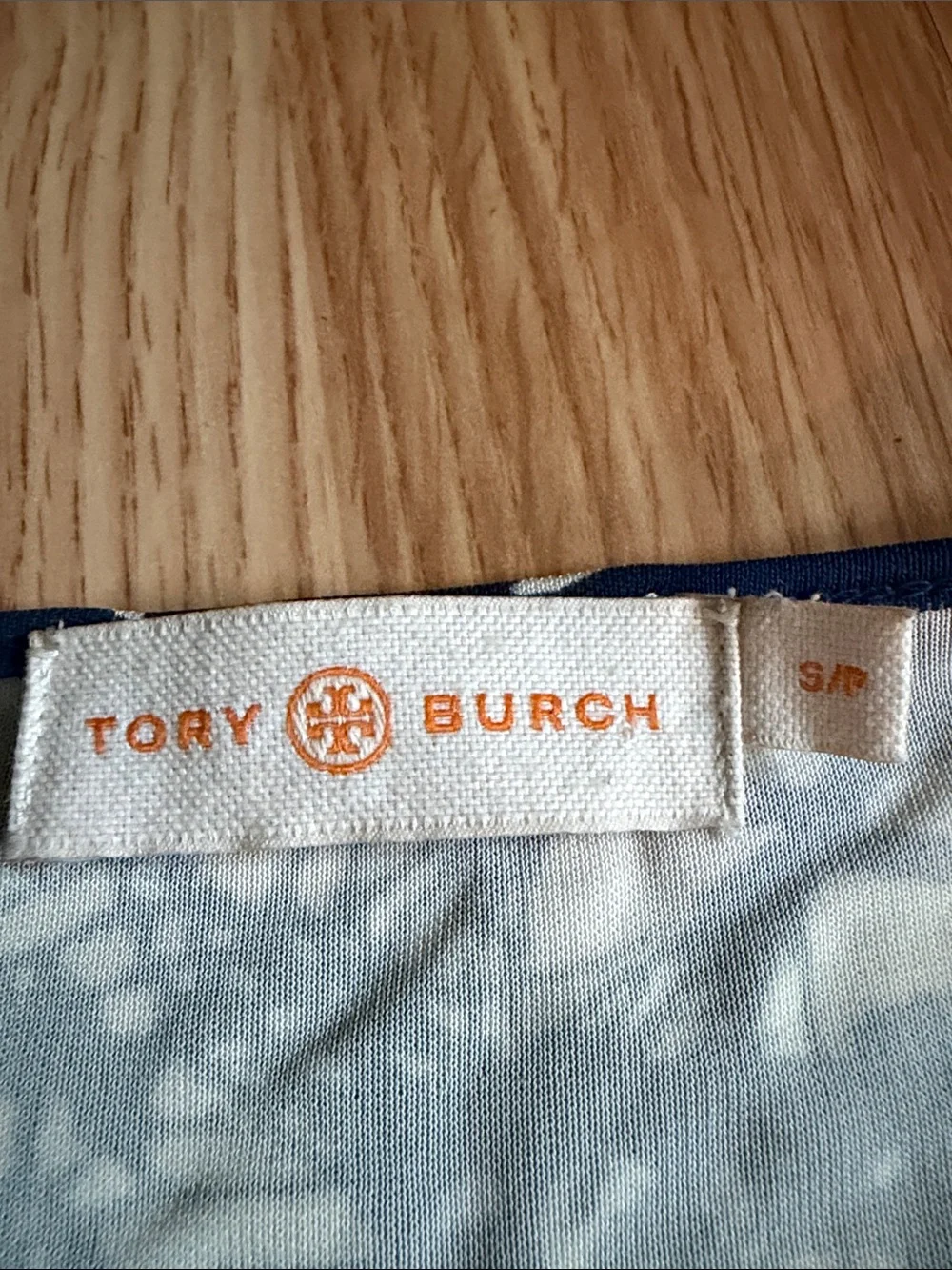 Tory Burch Baltic Sea V-Neck Cap Sleeve Midi Dress Size Small
